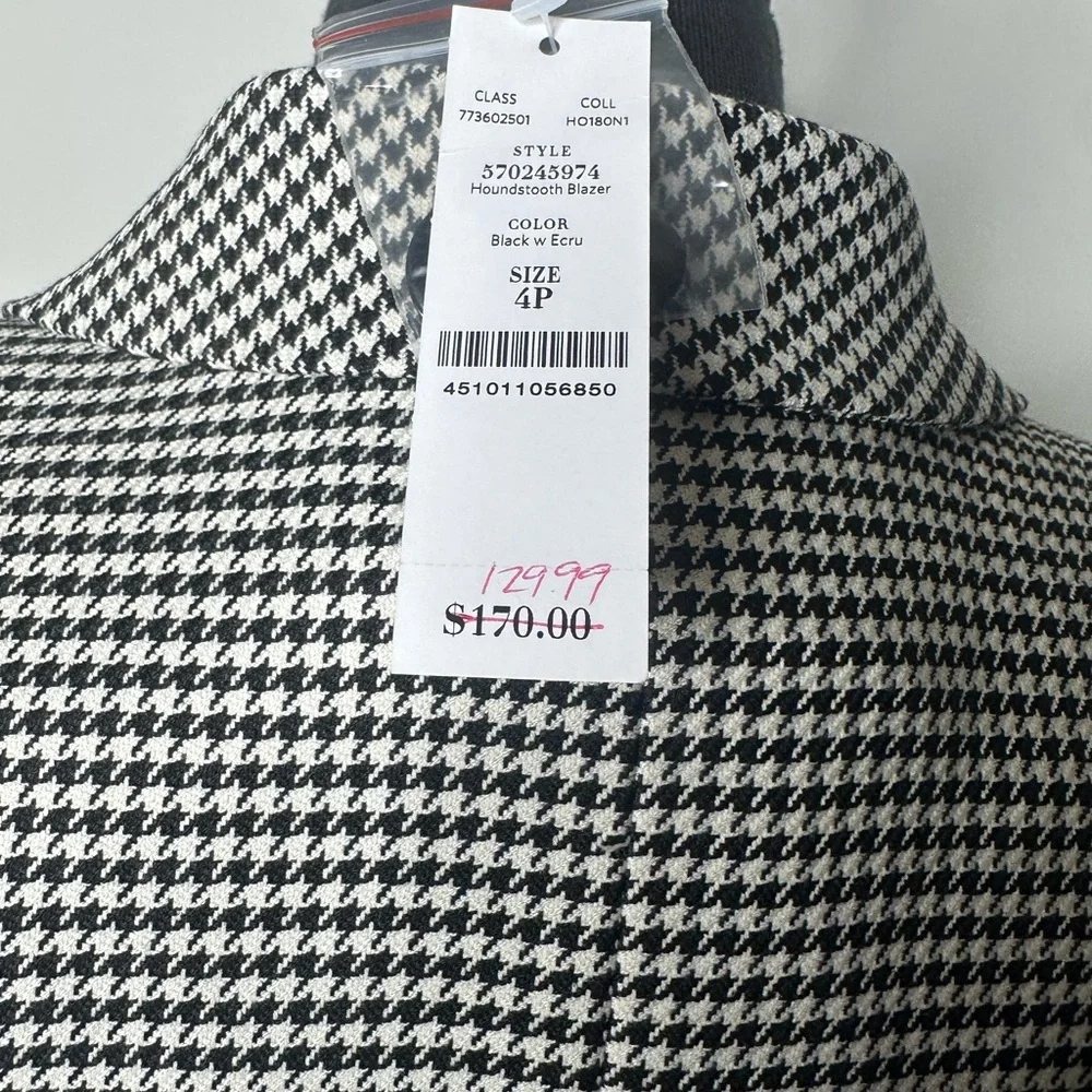 White House Black Market Houndstooth Blazer - Picture 4 of 4